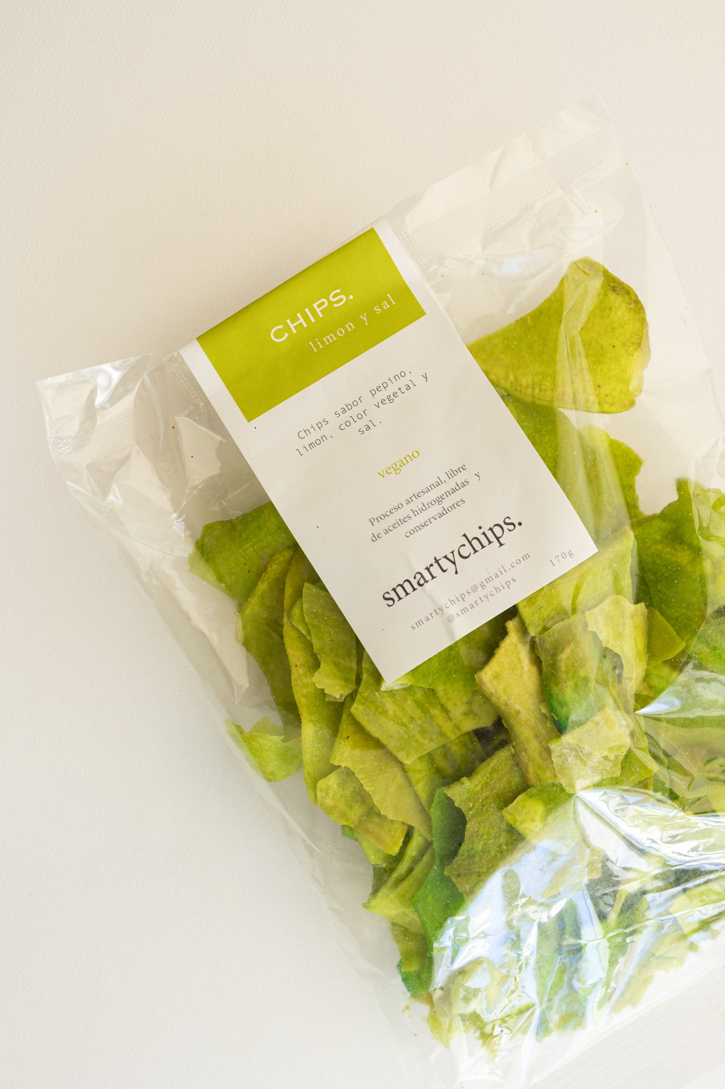Chips Sabor Pepino Limón y Sal 170 g - Smartychips